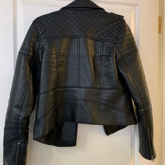American Eagle M faux leather moto jacket - Picture 3 of 8